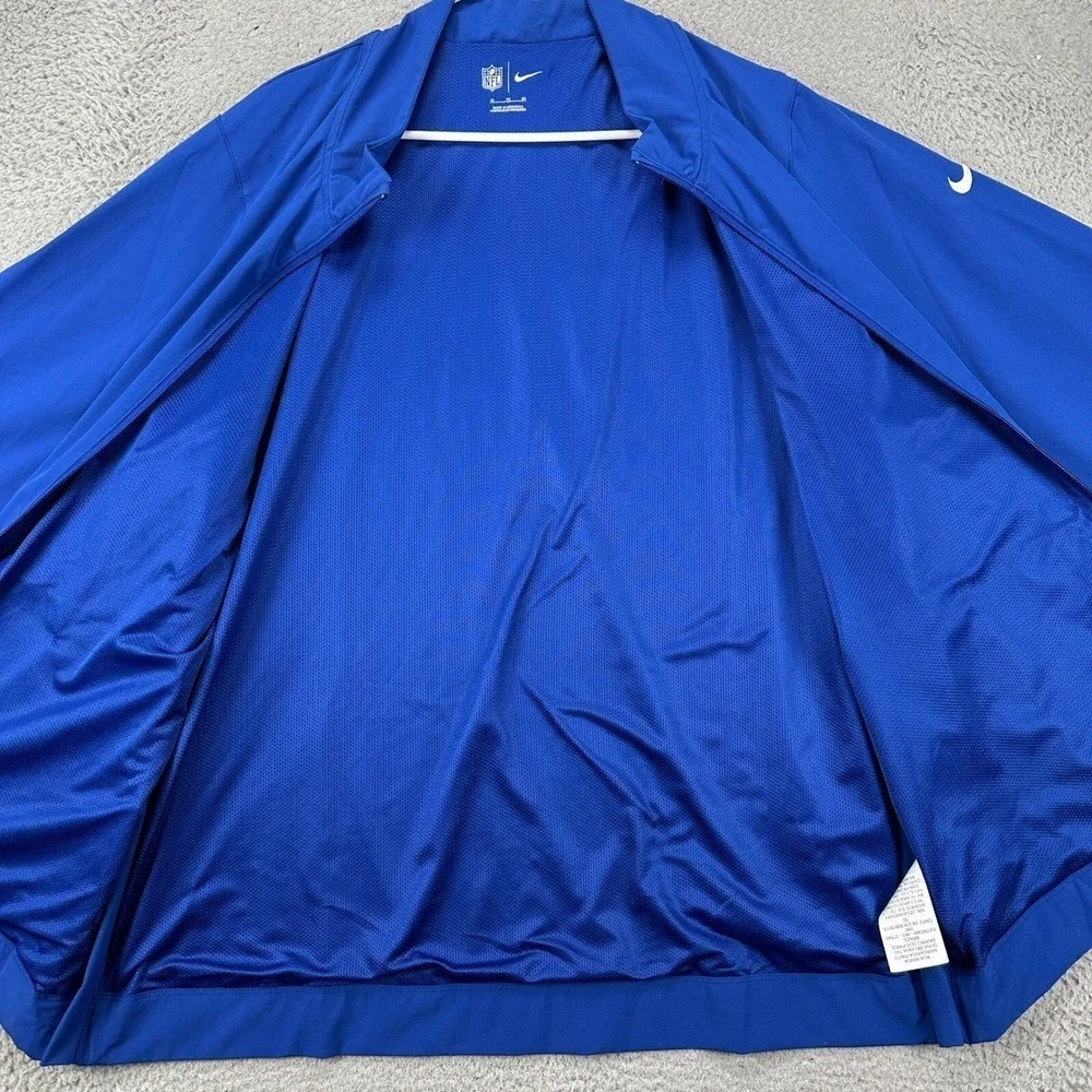 New York Giants Mens Full Zip Jacket XL Blue Long Sleeve Logo Football NFL Nike